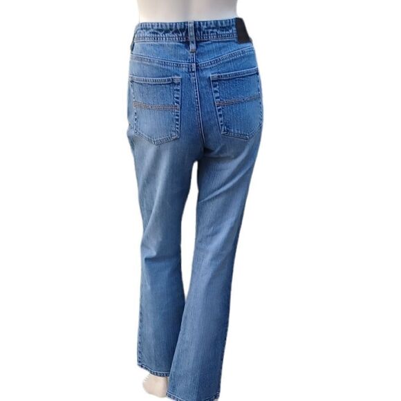 619132....Express Jeans Bootcut Size 7/8, 29"W, 30" Inseam 10"Rise - Picture 4 of 6